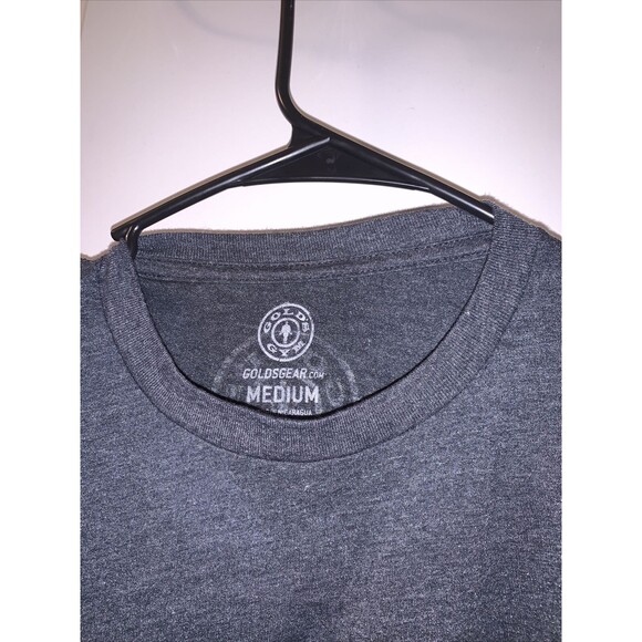 Golds Gym Men’s Short Sleeve T-Shirt "Challenge Accepted" Size Medium Gray - Picture 4 of 9